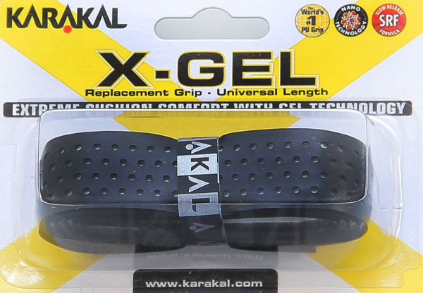 Λαβή - αντικατάσταση Karakal X-Gel Grip (1 szt.) - black
