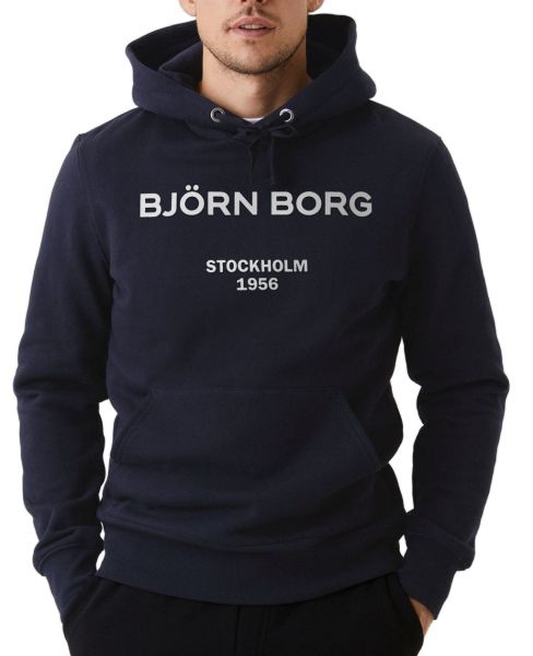 Férfi tenisz pulóver Björn Borg Borg Hood - night sky