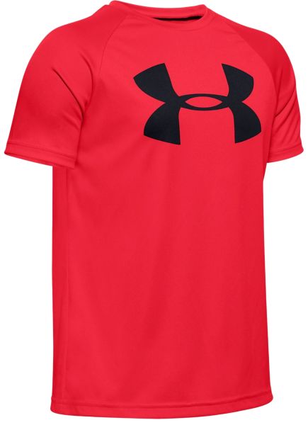 Тениска за момчета Under Armour Tech Big Logo SS - red
