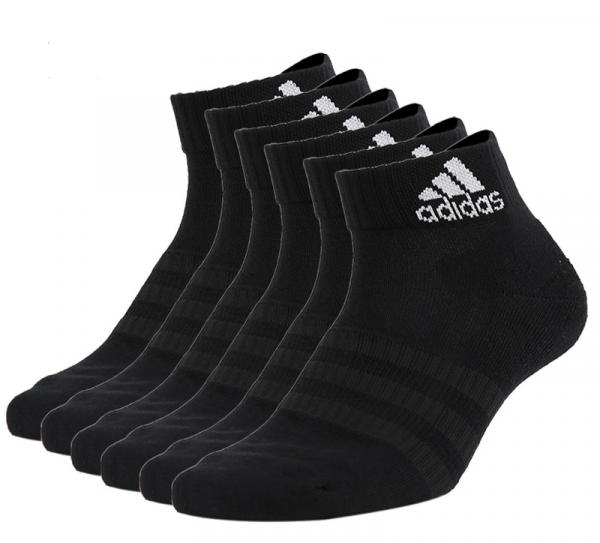  Adidas Cushioned Ankle 6PP- 6P/black