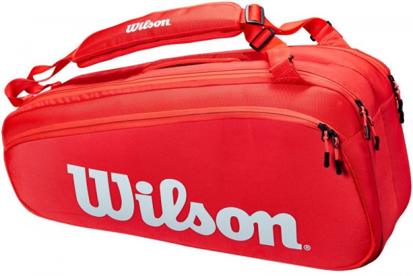 Tennistasche Wilson Super Tour 6 Pk - red