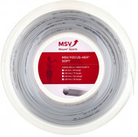 Tenisa stīgas MSV Focus Hex Soft (200 m) - white