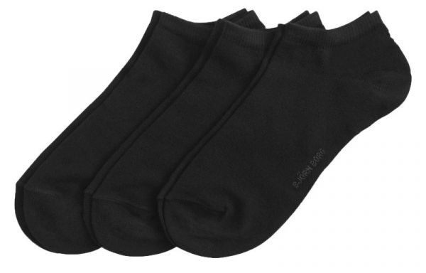 Čarape za tenis Björn Borg Sock Step Solid Essential 3P - black