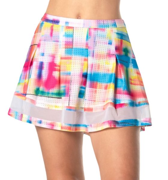 Damen Tennisrock Lucky in Love Tropical Sublime High Waist Tropical Bliss Skirt - Mehrfarbig