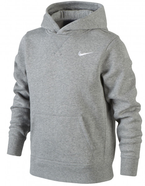  Nike YA 76 BF Hoody Youth - dk grey heather/white