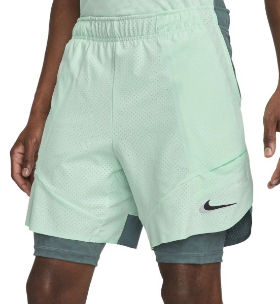  Nike Court Dri-Fit Slam 2in1 Tennis Shorts M - mint foam/mineral slate/black