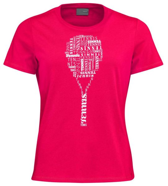 Tenisa T-krekls sievietēm Head TYPO T-Shirt W - magenta