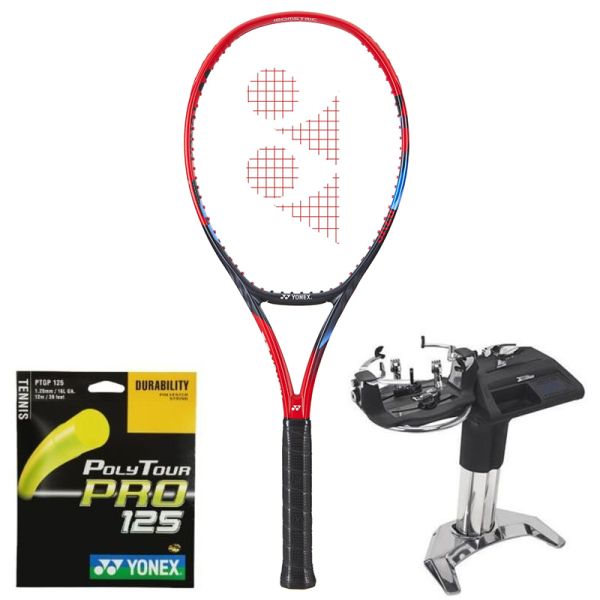 Racchetta Tennis Yonex VCORE 98 Tour (315g) SCARLET + corda + servizio di racchetta
