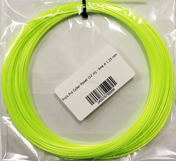 Tennisekeeled Pro's Pro Cyber Power (12 m) - lime