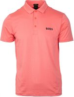 Ανδρικά Πόλο Μπλουζάκι BOSS Paddytech Degradé-Jacquard Polo Shirt - open red