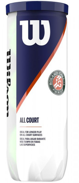 Tenisa bumbiņas Wilson Roland Garros All Court 3B