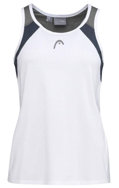 Marškinėliai moterims Head Club 22 Tank Top - white/navy