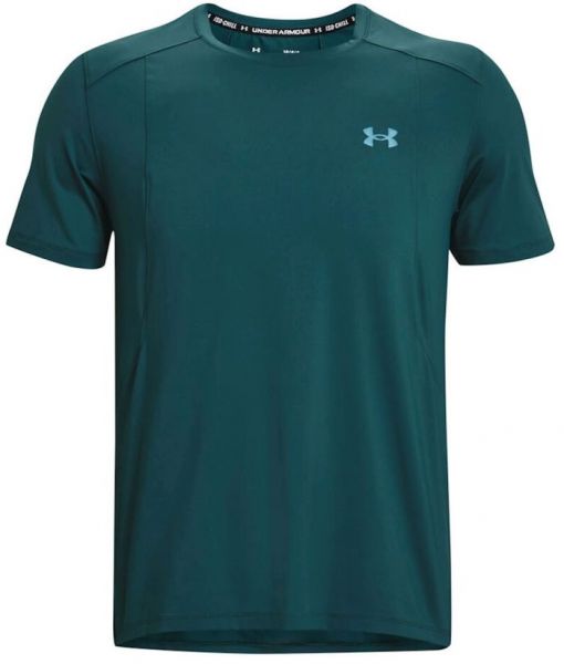 Herren Tennis-T-Shirt Under Armour Men's UA Iso-Chill Run Laser Short Sleeve - tourmaline teal/reflectiv