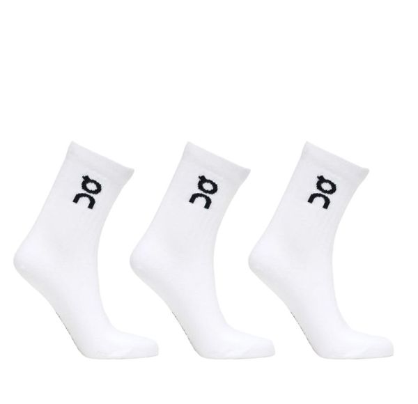 Calcetines de tenis  ON Logo Socks 3P - white