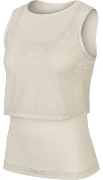  Nike Court Elevated Essential Dry Tank - light orewood brown/white