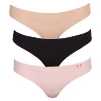 Kalhotky Under Armour PS Thong 3 Pack - beige/white