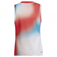 Majica kratkih rukava za djevojčice Adidas G Q1 Tank PB - white/vivid red/sky rush Majica kratkih rukava za djevojčice Adidas G Q1 Tank PB - white/vivid red/sky rush
