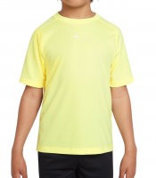 Camiseta de manga larga para niño Nike Dri-Fit Multi+ Training Top - citron tint/white