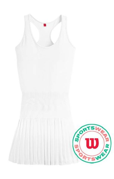 Dámské tenisové šaty Wilson Midtown Tennis Dress - Bílý