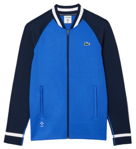 Męska bluza tenisowa Lacoste Tennis x Daniil Medvedev Sportsuit Ultra-Dry Jacket - blue/navy blue
