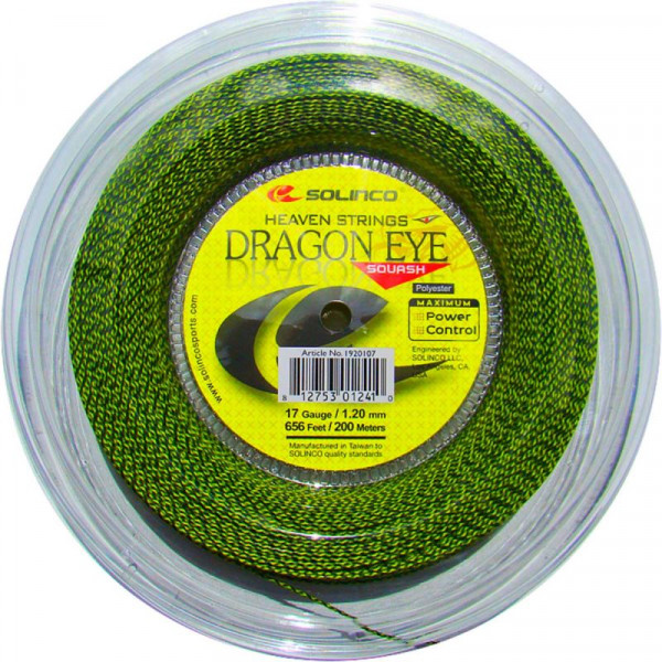 Tennis String Solinco Dragon Eye (200 m) - yellow/black