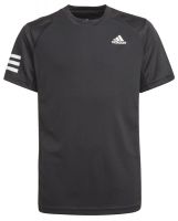 Marškinėliai berniukams Adidas B Club 3 Stripes Tee - black/white