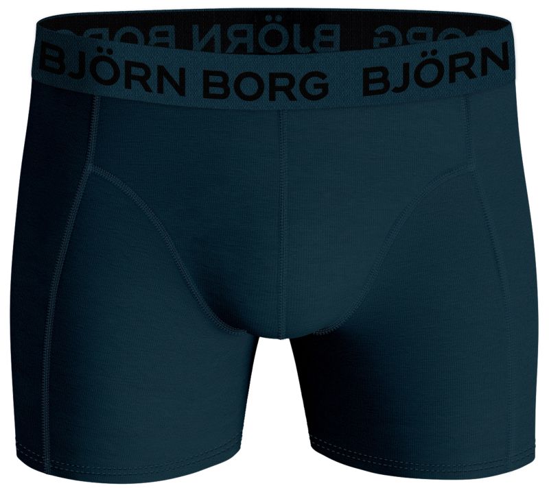 Bjorn Borg Cotton Stretch Boxer Trunks 3 Pack - Blue, Green, Purple Pr –  Trunks and Boxers