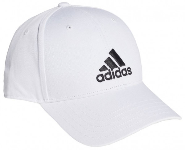 Tennismütze Adidas Baseball Cap Cotton - white/white/black
