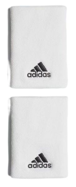 Serre-poignets de tennis Adidas Wristbands L - Blanc, Noir