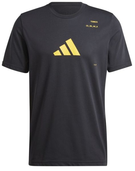 T-shirt pour hommes Adidas Graphic Play Tennis T-Shirt - black