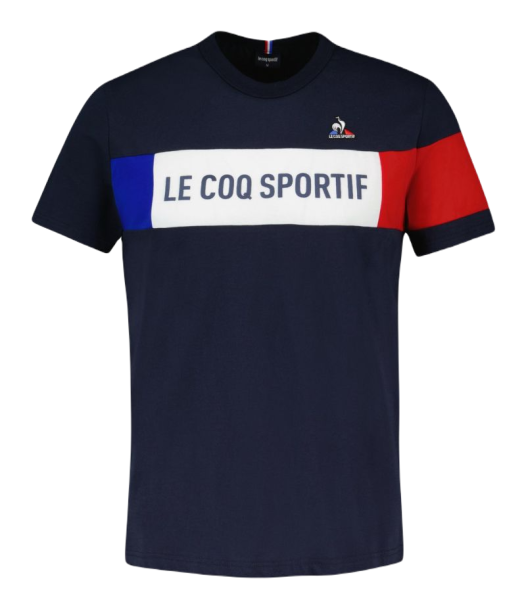 Teniso marškinėliai vyrams Le Coq Sportif TRI Tee Short Sleeve N°1 SS23 - sky captain