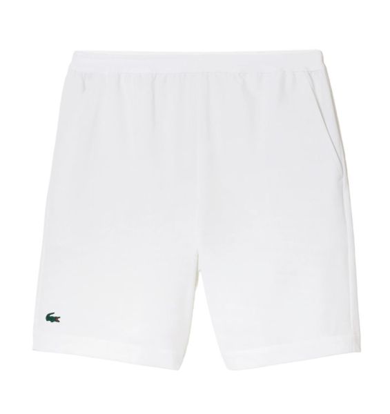Pánské tenisové kraťasy Lacoste Sweatsuit Ultra-Dry Regular Fit Tennis Shorts - white