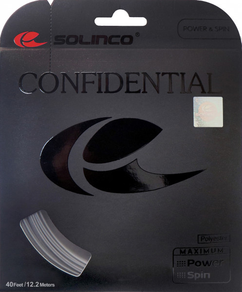 Cordes de tennis Solinco Confidential 1.25 (12 m) - grey