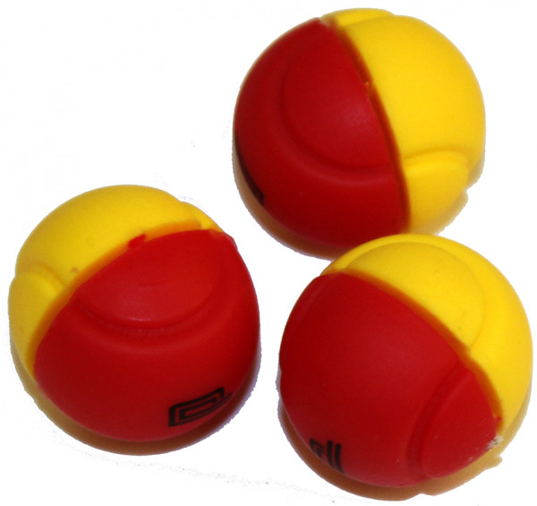 Pro's Pro Tennis Ball 3P - yellow/red