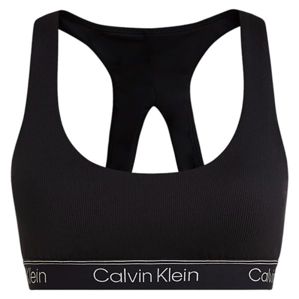 Topp Calvin Klein Medium Support Sports Bra - black beauty