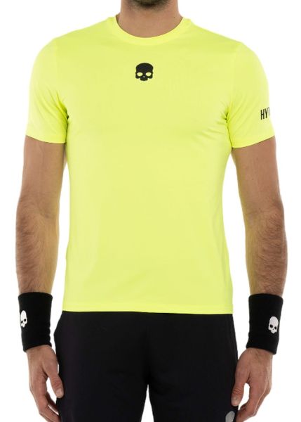 Herren Tennis-T-Shirt Hydrogen Tennis Basic T-Shirt - fluo yellow