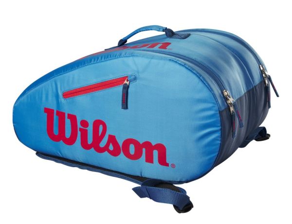 Paddle bag Wilson Junior Padel Bag - blue/infrared