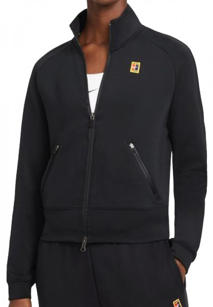 Hanorace tenis dame Nike Court Heritage Jacket FZ W - black/black