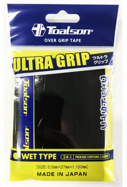 Grips de tennis Toalson UltraGrip 3P - black