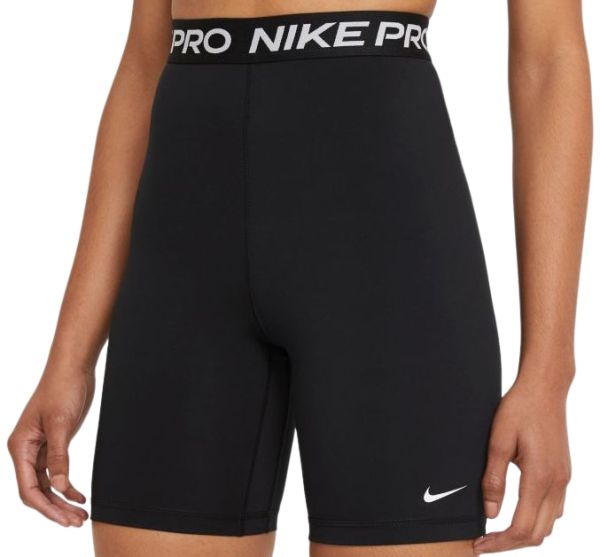 Damen Tennisshorts Nike Pro 365 Short 7in Hi Rise W - black/white