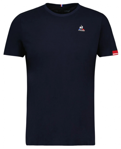 Herren Tennis-T-Shirt Le Coq Heritage Tee No.1 FW22 - sky capitan