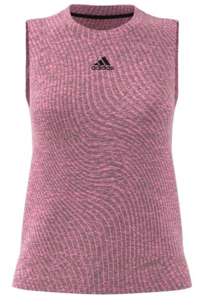 Damen Tennistop Adidas Tennis Match Tank Top - beam pink/wonder oxide
