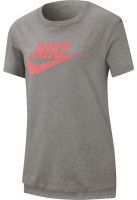Koszulka dziewczęca Nike G NSW Tee DPTL Basic Futura - carbon hesther/pink salt