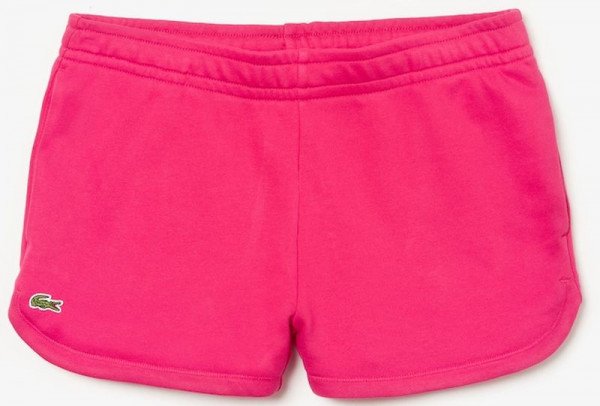  Lacoste Women's SPORT Tennis Fleece Shorts - fushia pink