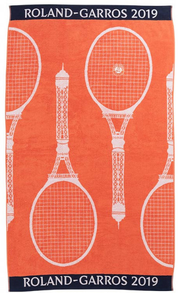 Serviette de tennis Roland Garros Carreblanc Joueuse Terre Battue - plażowy