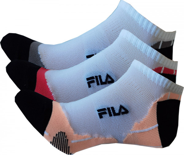 Tennissocken Fila Calza Invisible Socks 3P - white lady