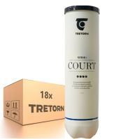 Scatola di palline da tennis Tretorn Serie+ Court  - 18 x 4B