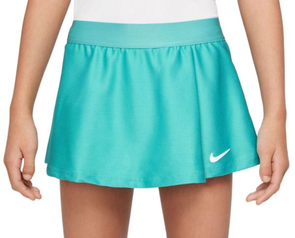 Tenisa svārki meitenēm Nike Court Dri-Fit Victory Flouncy Skirt G - washed teal/white