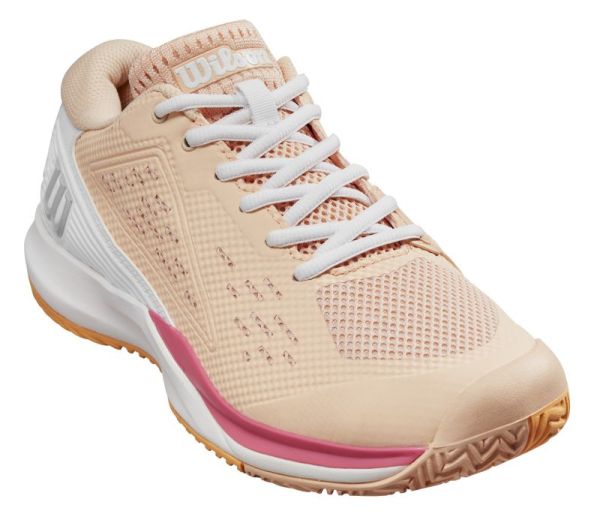 Chaussures de tennis pour femmes Wilson Rush Pro Ace - peach parfait/white/tangerine