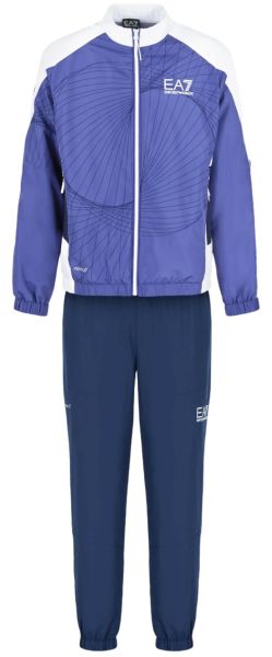 Tenisa treniņtērps vīriešiem EA7 Man Woven Tracksuit - blue/navy blue